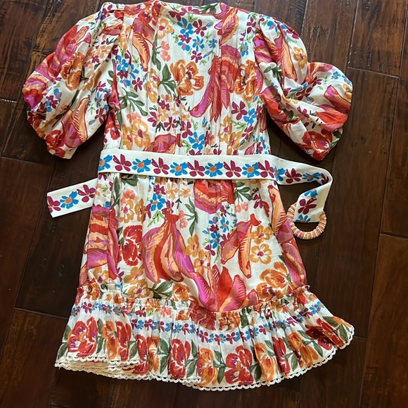 FARM Rio Colorful Ruffled Mini Sundress - Picture 3 of 4